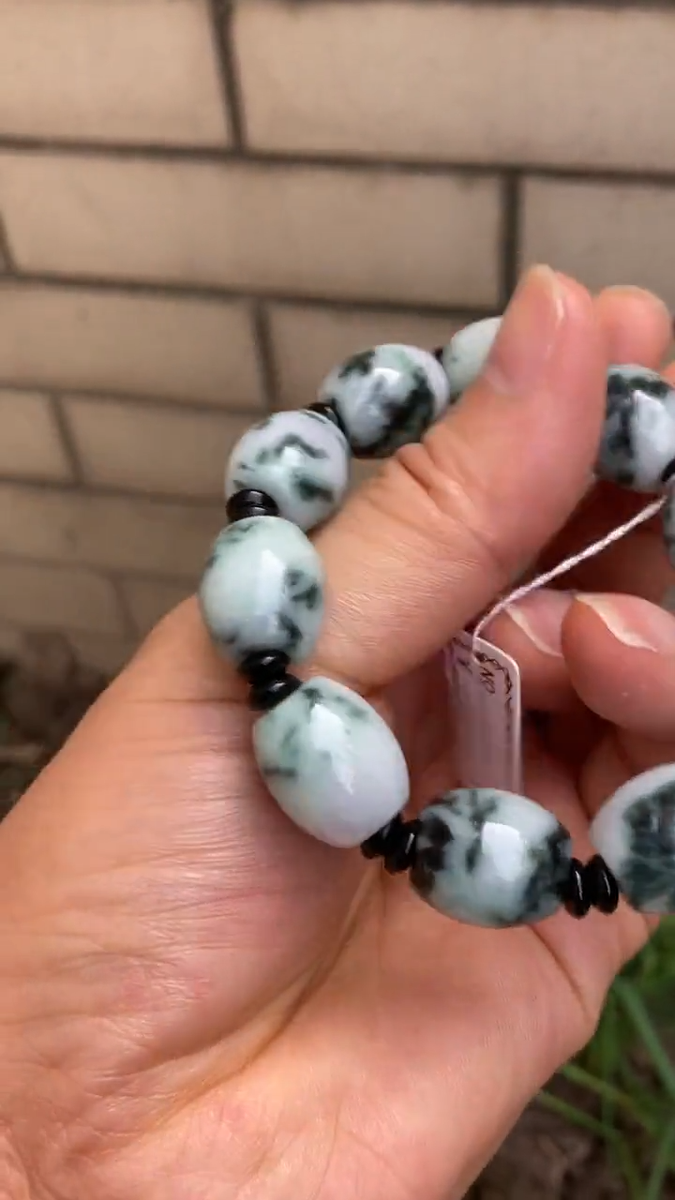 Certified Natural A Grade Jade jadeite Fei cui lavender moss green