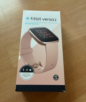 Fitbit Versa 2 Smartwatch 40 mm Touchscreen rosa, Gummiarmband Android/iOS