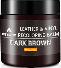 Leather Recoloring Balm - Dark Brown Leather Repair Kit for Furniture, Dye, Reco