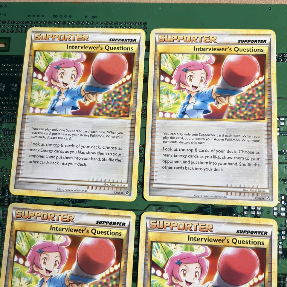 Interviewer's Questions 77/95 Unleashed Pokemon Card Trainer Non-Holo 4 - Image 2 of 4