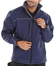 Image of Beeswift Soft Shell Jacket Navy Blue Size XXXXL