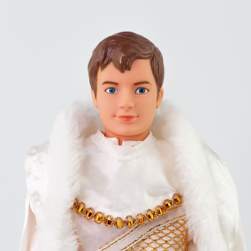 Vintage 1980s BIKIN Disney Wedding of Snow White Groom Prince 11.5" Male Doll