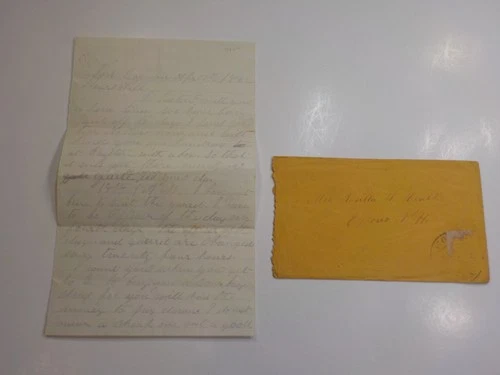 Civil War Letter 1862 Soldier To Wife Guard Fort Barnard Epsom New Hampshire VTG