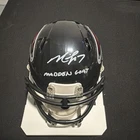 Michael Vick Atlanta Falcons Signed Mini Helmet “Madden Goat” Inscription JSA