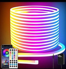 66FT Led Neon Rope Lights Control with App/Remote,Flexible Led Rope Lights