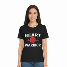 Shirt for women's Heart warriors 100% cotton Short Sleeve activewear