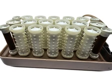 Clairol Custom Care Hot Rollers Mixed slight damage to case Tested Works