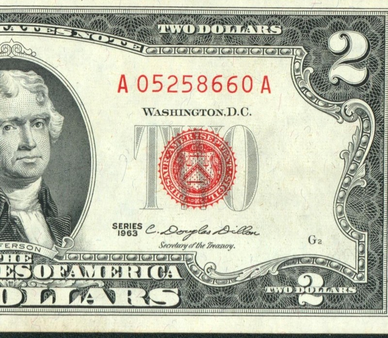 $2 1963 ((VF+/XF)) United States Note ** PAPER CURRENCY AUCTIONS