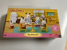 Calico Critters KOZY KITCHEN SET  Includes 55 Pcs. Epoch CC2257 New Open Box
