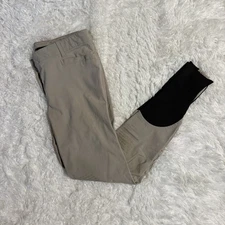 Women’s Size IT48 Tan Equiline Knee Patch Horseback Riding Breeches