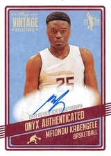 2021-22 Onyx Vintage Basketball Base, Blue or Green Autographs Pick From List