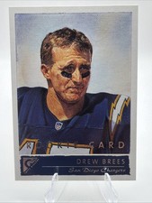 Topps 2001 Gallery Drew Brees Rookie Card #115 San Diego Chargers RC. rookie card picture
