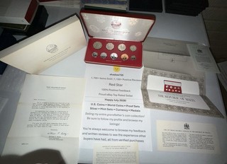 1977 Republic of Malta Decimal 9 Coin PROOF Set w/ OGP & COA Franklin Mint