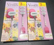 2x Gillette Venus Rifle Paper Co. Deluxe Smooth Sensitive Razor NIB
