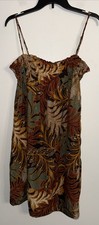Natalie Martin Jungle Print  Dress Size Small 100% Silk