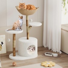 Large Cat Tree Tower Indoor Cats Condo Scratching Post Basket Pet Play House New