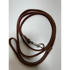 Leather Dog Leash High Quality Durable Leather 62  Length Brown S M L Dog Breeds