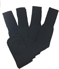 C A COLLECTION Mens Big and Tall Sports Tube Socks Long 14 Extra Tall, Black