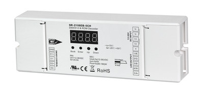 DMX512 Decoder für RGBCCT 5CH 8/16 Bit SR-2108EB-5CH DMX Controller 25A 12-36V