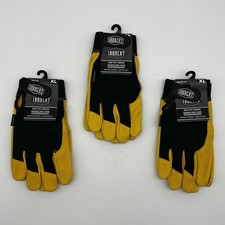 Ironcat 86350 Cowhide Leather Gloves Extra Large XL Hvy Duty Mechanics 3 Pairs