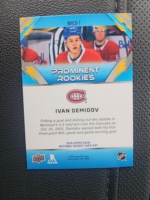 d*9様 けいおん!! トレーディングカード 86枚セット セミコンプ Ivan Demidov 2026 Upper Deck National Hockey Card Day RC NHCD-1 | eBay