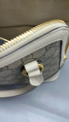 Gucci Horsebit 1955 Shell Handbag w/strap GG Supreme Canvas Gold HW[Duties Paid] - Picture 13 of 24