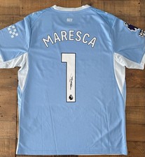 Signed Enzo Maresca Manchester City 26/27 Home Shirt Proof