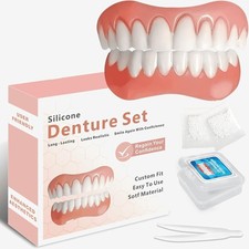 "Moldable False Teeth - Silicone Dentures - Men and Veneers Teeth for Women - ..