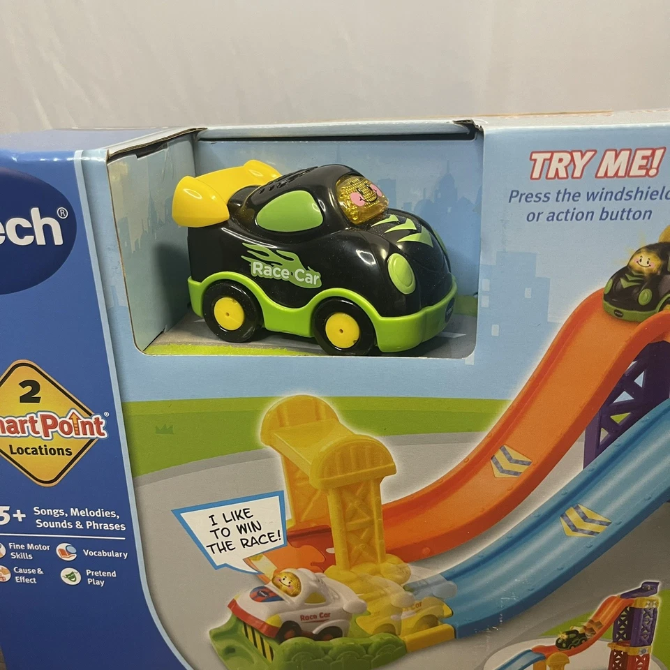 VTech Go! Go! Smart Wheels 3 en 1 Launch & Play Raceway Foto 2 de 4