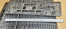 100 Stück Kennzeichenhalter Nummernschildhalter Kennzeichenhalterung NEU schwarz