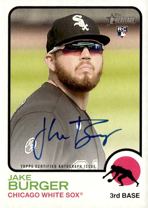 2022 Topps Heritage #ROA-JB Jake Burger Real One Autographs