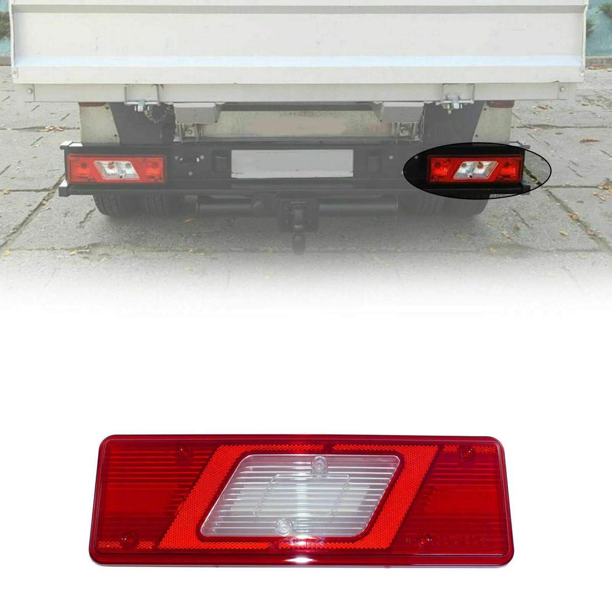 TPUK Left Tipper Chassis Cab Rear Tail Light Lamp For Transit 2.2 Mk8 2014 On 1940131