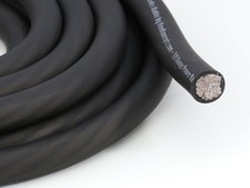 KnuKonceptz Kolossus Flex 1/0 Gauge Black OFC Power / Ground Wire 20' Copper