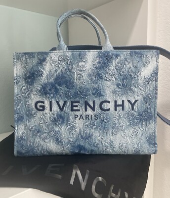 Givenchy Medium G-Tote Embroidered Denim Tote New NWT 2025 model
