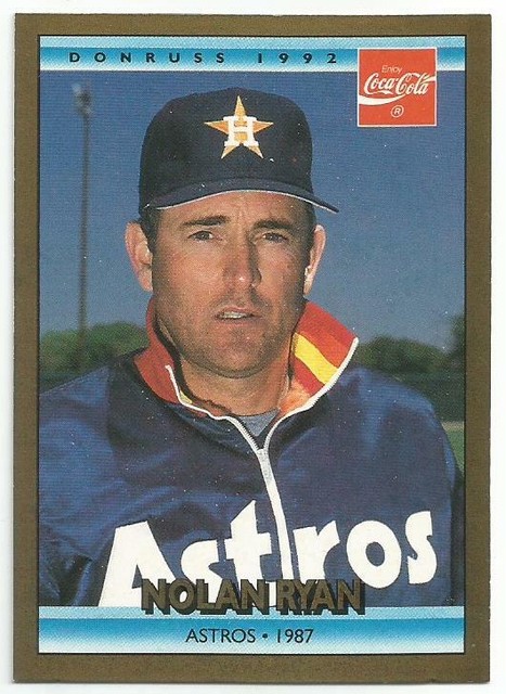 NOLAN RYAN 1992 DONRUSS COCA COLA CARD #21 NM-MT+ CONDITION HOUSTON