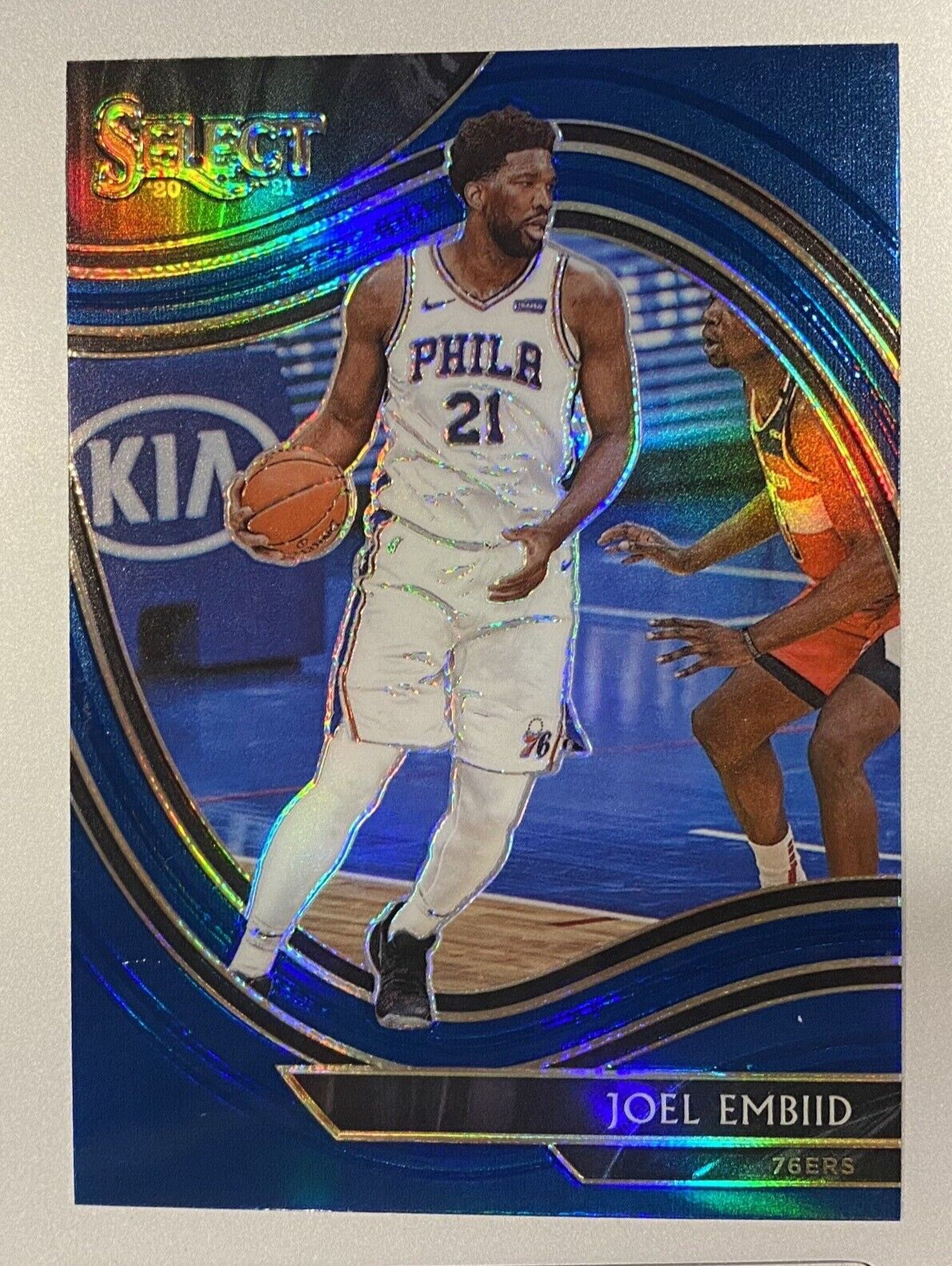 Joel Embiid 2020 Select Courtside Blue Prizm #216 GEM MINT