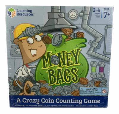 Money Bags A Crazy Coin Counting Educational Board Game Learning Resources New!