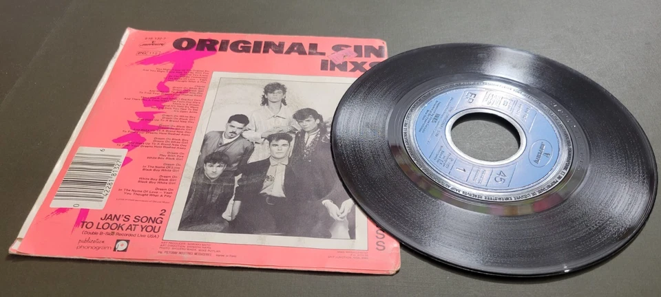 Disque 45 Tours Vinyle Inxs 🧡 Original Sin 1983 France - Rock - Photo 2/2