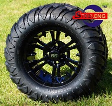Golf Cart 12 Black Vampire Wheels And 22x11-12 Atmt Dot Tires 4 Exclusive Golf Cart 12 Black Vampire Wheels And 22x11-12 Atmt Dot Tires 4 Exclusive