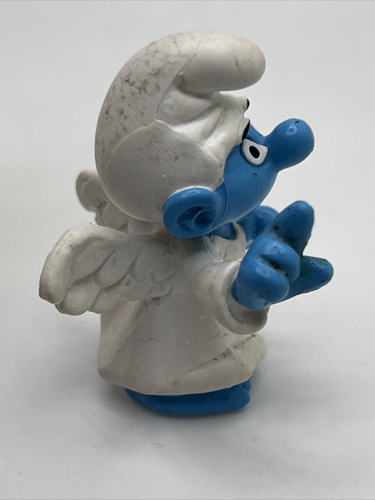 Vtg Schleich Smurf Figurine Smurf Angel Wings PEYO 20212 Figure PVC Toy
