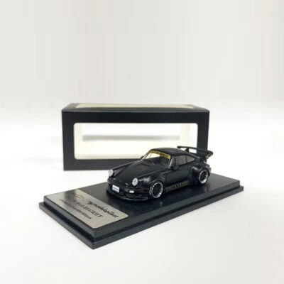 MC MODEL MC 1:64 Model Car Porsche RWB 930 Alloy Simulatin GT Wing Vehicle -Matt Black