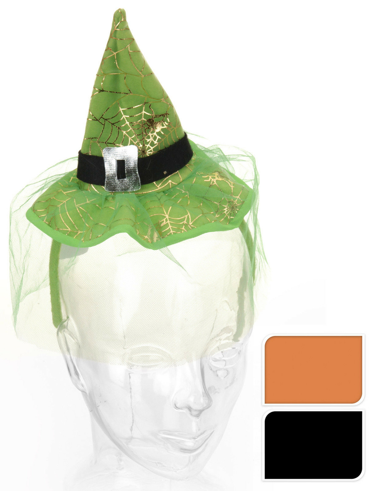 2er Set Hexenhut Haarreifen Für Kinder - Lila & Orange, Perfekt Für Halloween & Kostümpartys