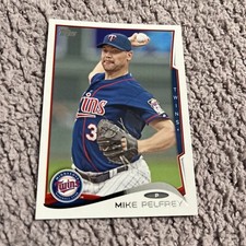 2014 Topps Series 2  Minnesota Twins Baseball Card #441 Mike Pelfrey