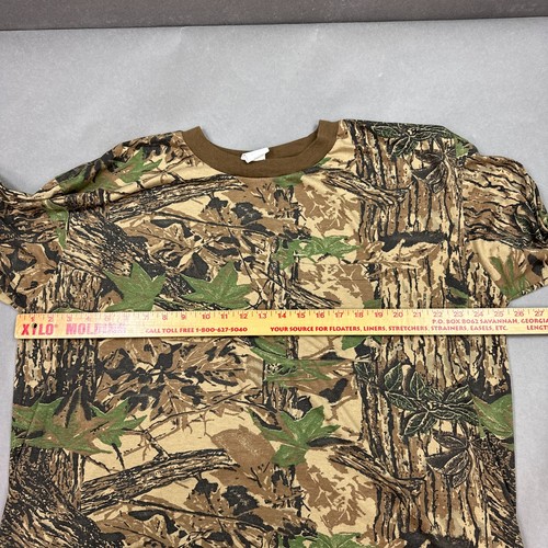 Vintage Realtree Shirt Mens XXXL Brown Crew Neck Made In USA Read Description - Picture 7 of 10