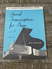 Sacred Transcriptions For Piano Song Book