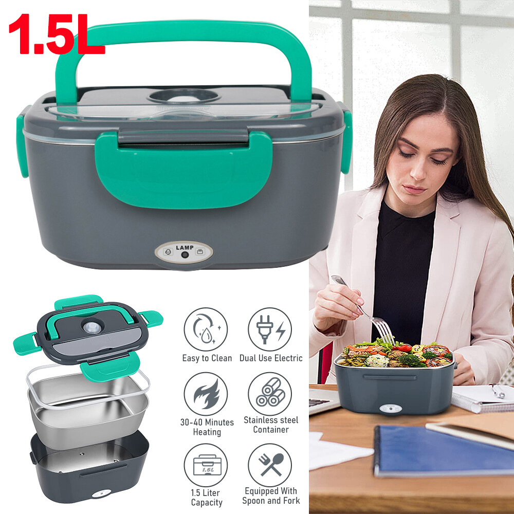 110V Electric Heating Lunch Box Portable for Car Office Food Warmer Container US