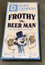 Duke Cannon Frothy The Beer Man Soap 10 oz. NIB. Big Brick Of Soap. Made In USA