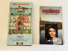 Meatballs 1979 Movie VHS & Movie Tie In Paperback Bill Murray Lot of 2