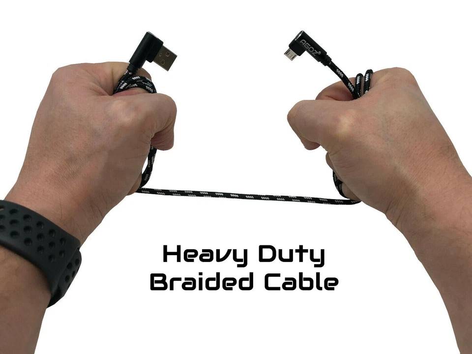 Cable Micro USB Forma L 90 Grados para Xbox One, One X, One S Controller - 4,6,10 ft Foto 2 de 4