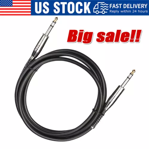 6ft NOISELESS Electric Guitar Bass Cable Pedal AMP Cord 1/4" USA KEYBOARD